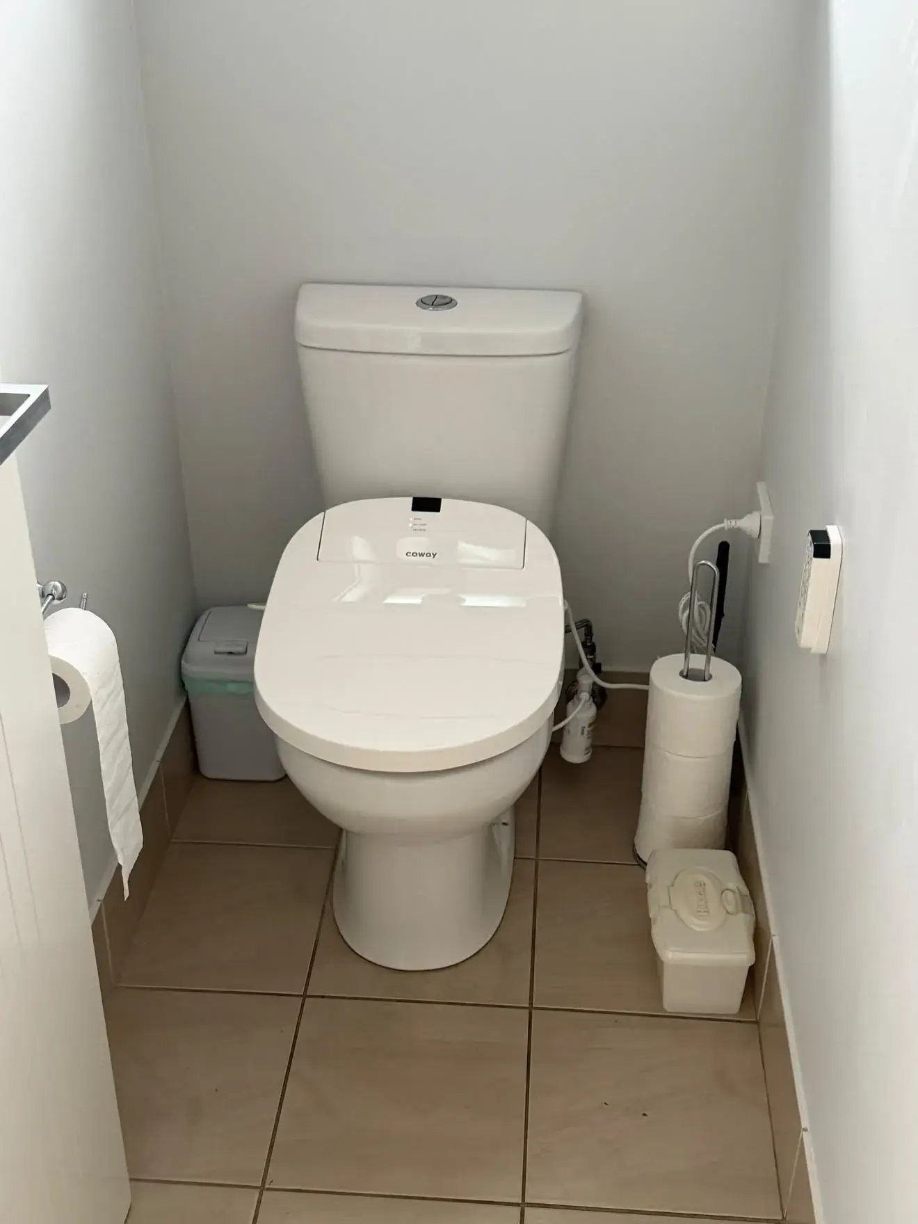 Second bidet seat install, water and power connected, Chisholm.