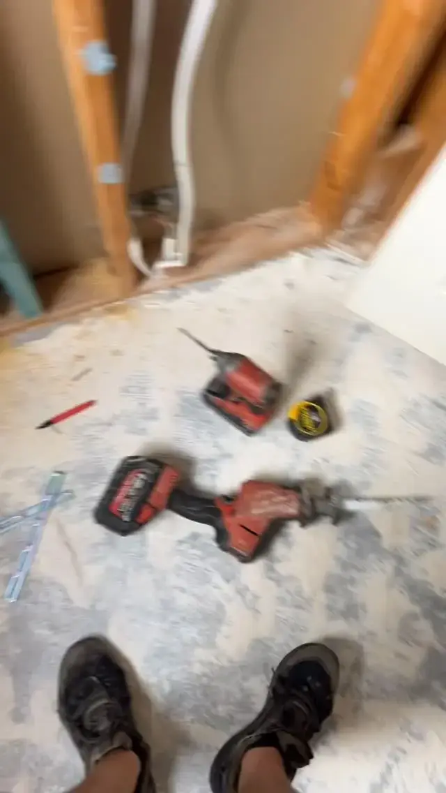 Laundry and powder room rough-in underway, Woongarrah.