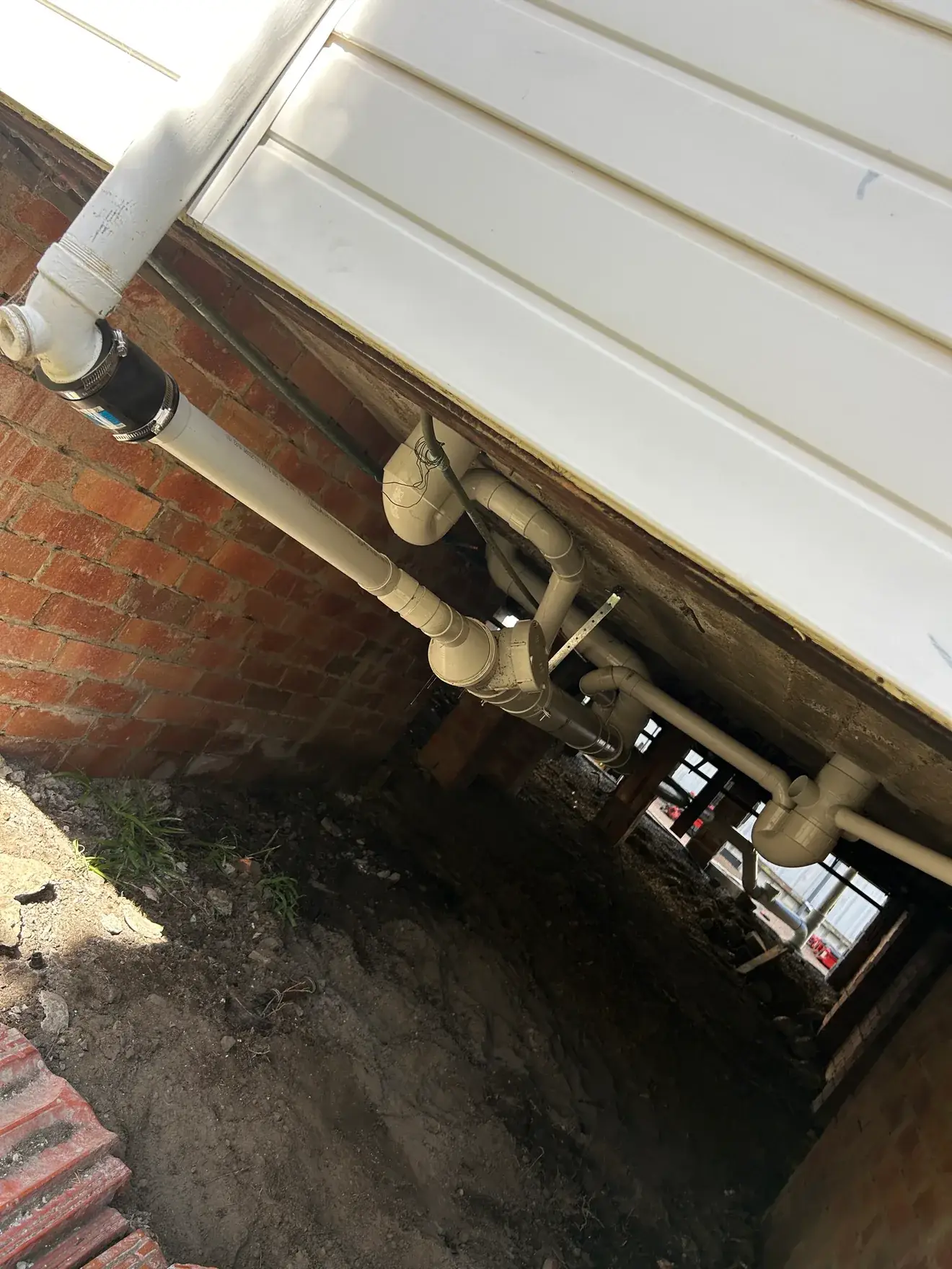Drainage renewed under the floor for the Kahibah bathroom.