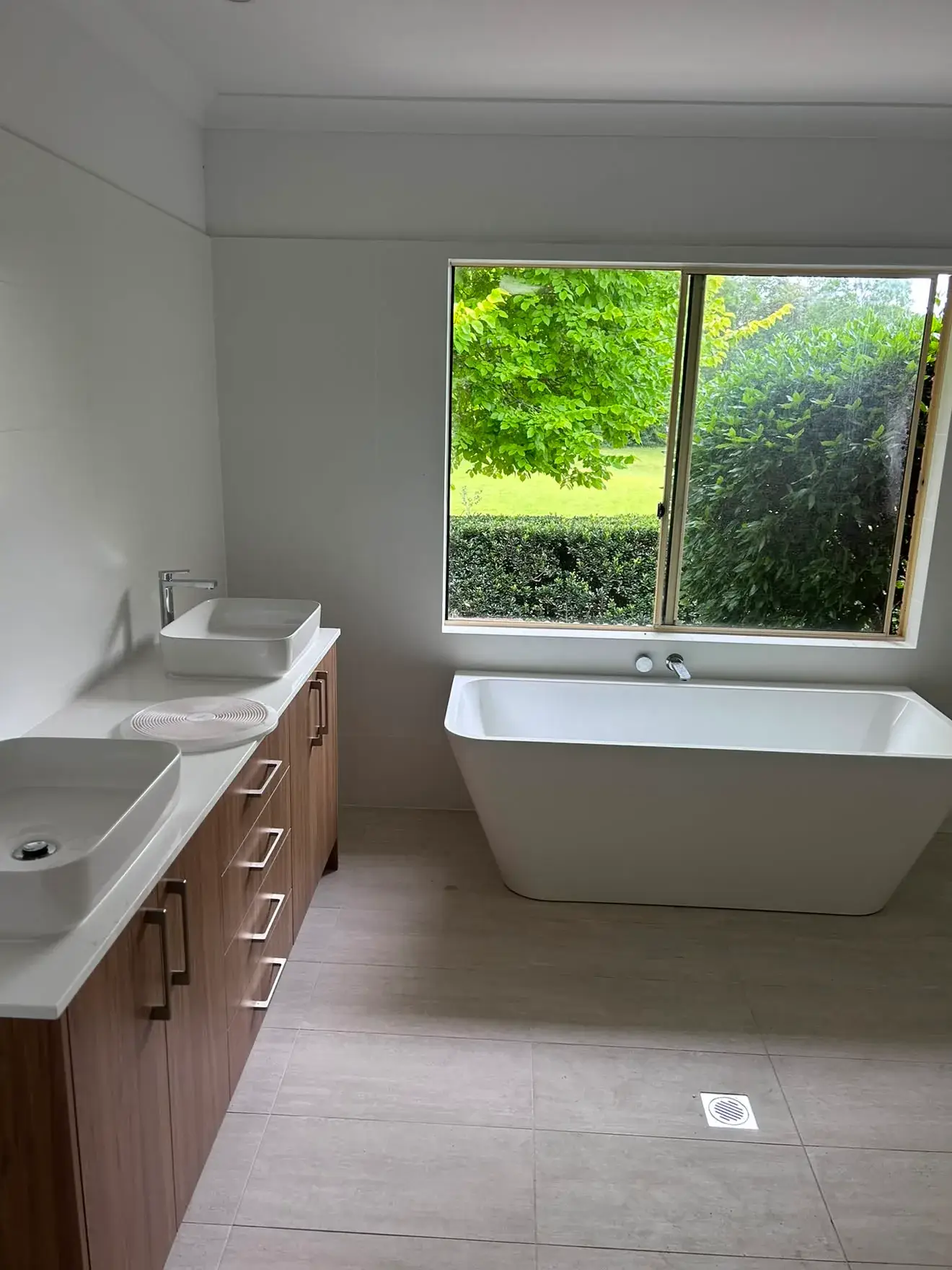 Finished bathroom renovation in Yarramalong
